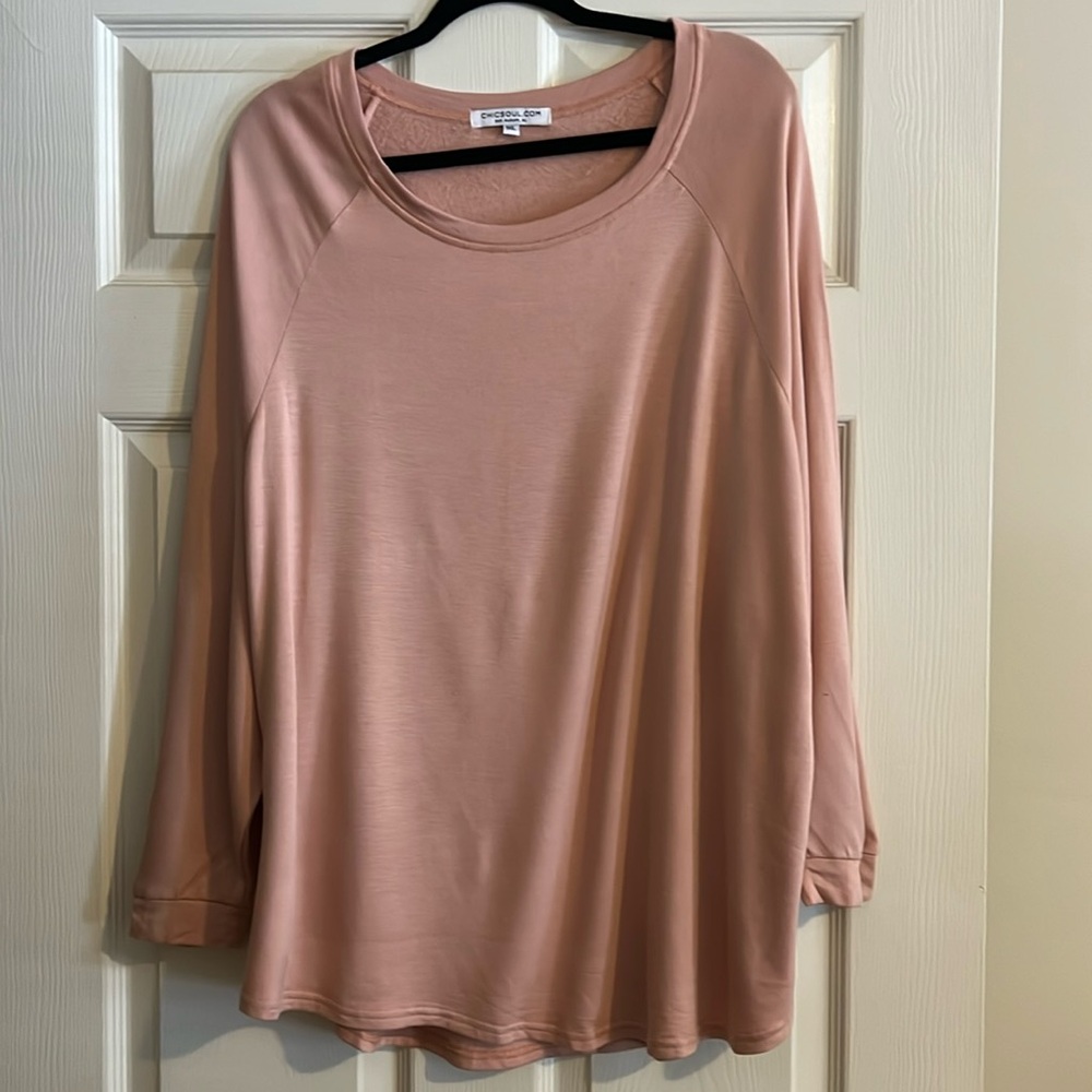 CHIC SOUL Long Sleeve Tunic Shirt Size 1X